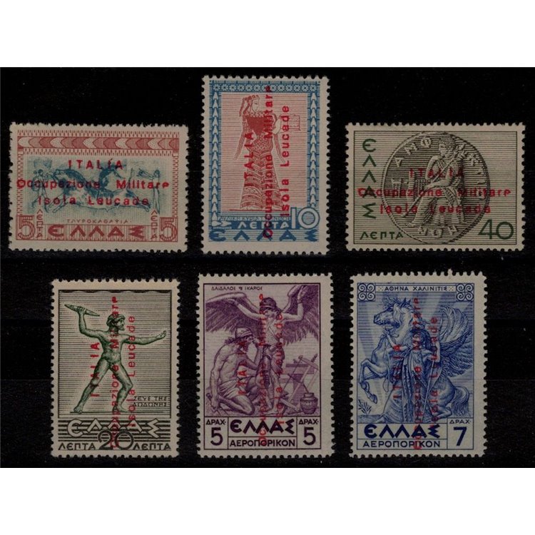 LEUCADA ISLAND (ITALIAN WEST) 1941 Mythological Series (unissued) 6v MNH** ©