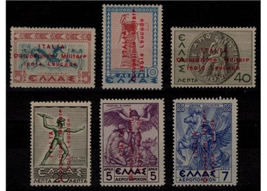 LEUCADA ISLAND (ITALIAN WEST) 1941 Mythological Series (unissued) 6v MNH** ©