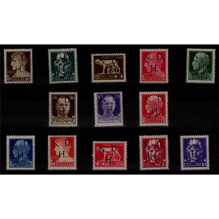 PRIMOSTEN (JUGOSLAVIA) 1944 Imperiale soprastampata 13v MNH** ©
