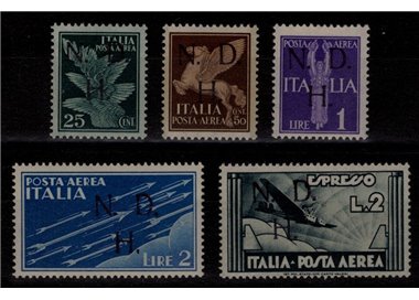 PRIMOSTEN (JUGOSLAVIA) 1944 Posta aerea 5v MNH** ©