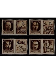 PRIMOSTEN (JUGOSLAVIA) 1944 Propaganda di Guerra 4v MNH** ©