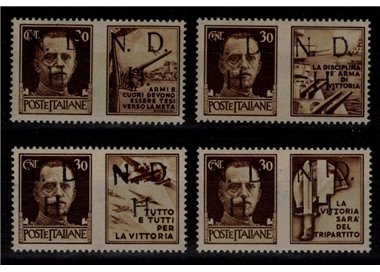 PRIMOSTEN (YUGOSLAVIA) 1944 War propaganda 4v MNH** ©