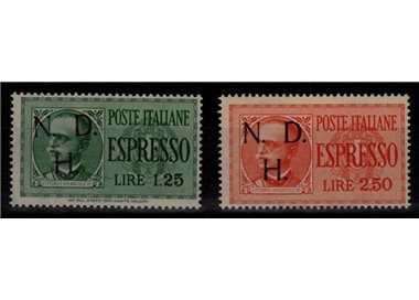 PRIMOSTEN (JUGOSLAVIA) 1944 Espressi 2v MNH** ©