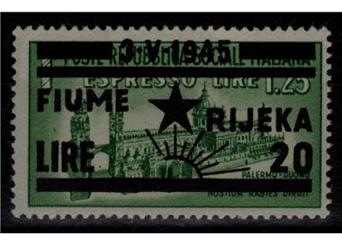 RIVER (WEST. YUGOSLAV) 1945 Espresso Variety (9-ray sun) MNH**