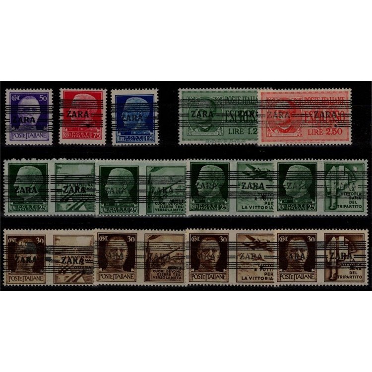 ZARA (GERMAN OCC.) 1943 Imperial overprint between horizontal lines 13v MNH** ©