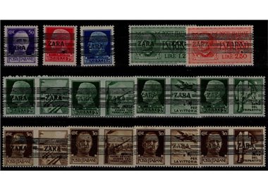 ZARA (GERMAN OCC.) 1943 Imperial overprint between horizontal lines 13v MNH** ©