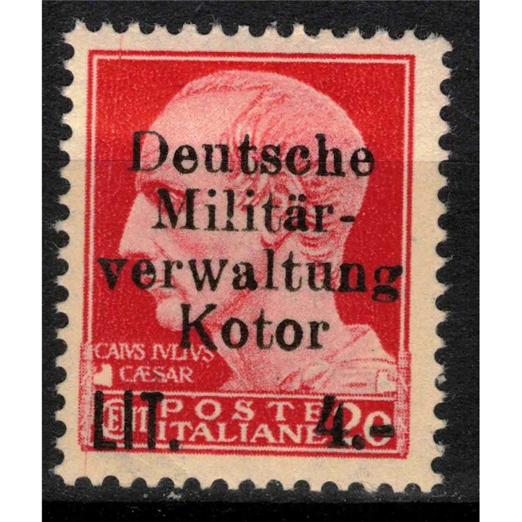 CATTARO (GERMAN OCC.) 1944 Variety £4 on 20c (smaller A and larger W) MH*