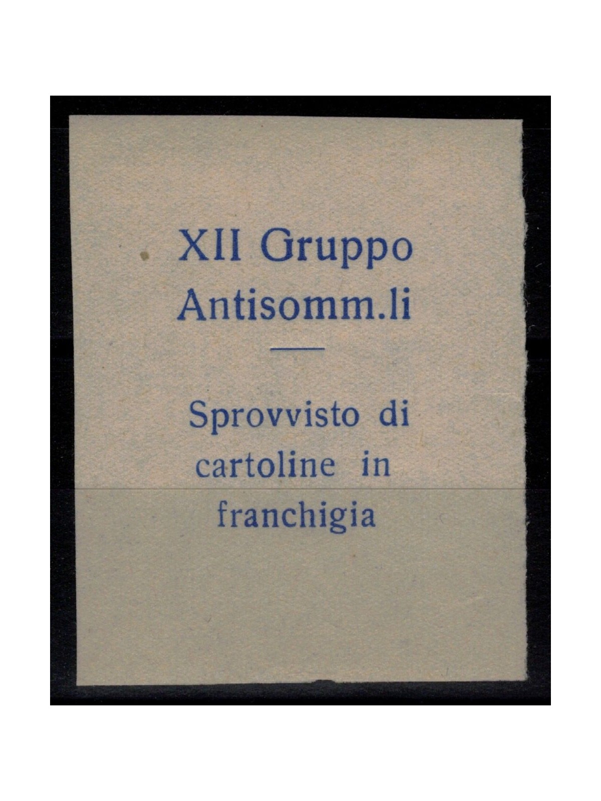 ITALY KINGDOM 1942 Stamp Duty Label (XII Anti-Submarine Group) MNH** ©