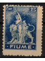FIUME 1919 Allegory 25c ultramarine blue (perf. 10½) MNH** ©