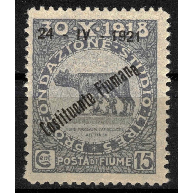 RIVER 1922 Variety 15c Pro Fondazione Studio (with moved stamp) MNH**