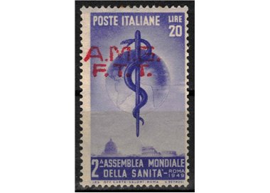 TRIESTE A 1949 Variety Health Organization (superst. fort. moved) MNH**