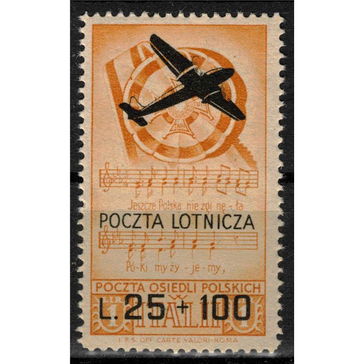 POLISH CORPS 1946 War Relief, Airmail MNH**