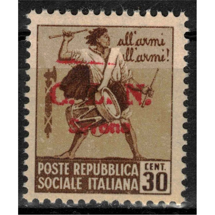 SAVONA 1945 Monumenti distrutti 30c (filigrana ♔) MNH** ©