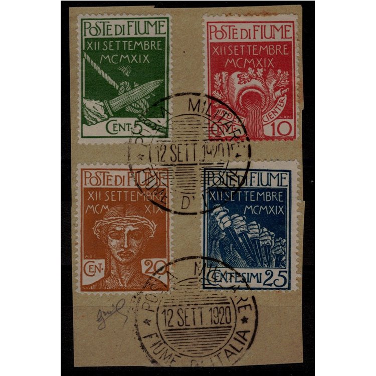 FIUME 1920 Ingresso dei Legionari 4v us ©