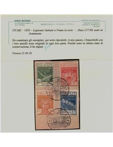 FIUME 1920 Ingresso dei Legionari 4v us ©