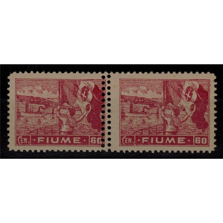 RIVER 1919 Variety Allegories 60c carmine (double perforation) 2v MNH** ©