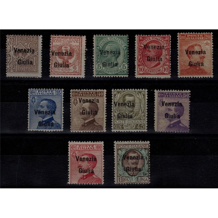 VENEZIA GIULIA 1918 Serie ordinaria 11v MNH** ©