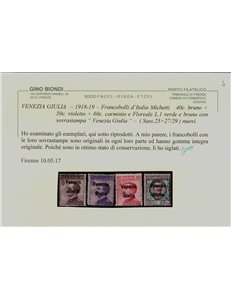 VENEZIA GIULIA 1918 Serie ordinaria 11v MNH** ©