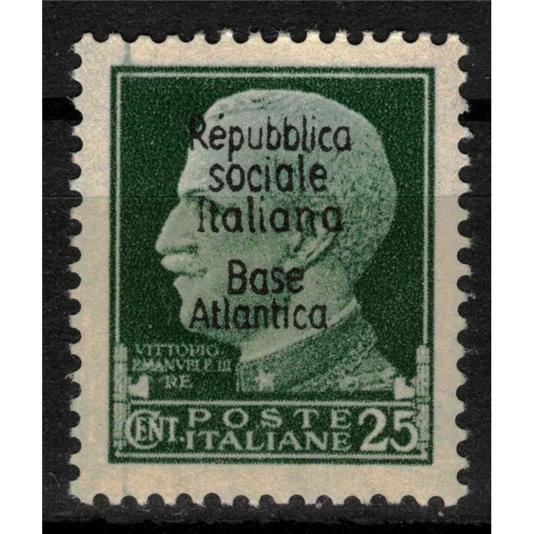 ATLANTIC BASE 1944 Italian Social Republic (5 lines) 25c MNH**