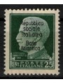 BASE ATLANTICA 1944 Repubblica Sociale Italiana (5 righe) 25c MNH**