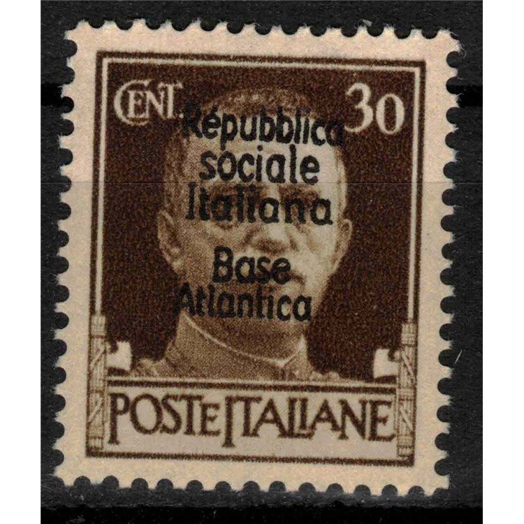 ATLANTIC BASE 1944 Italian Social Republic (5 lines) 30c MNH**