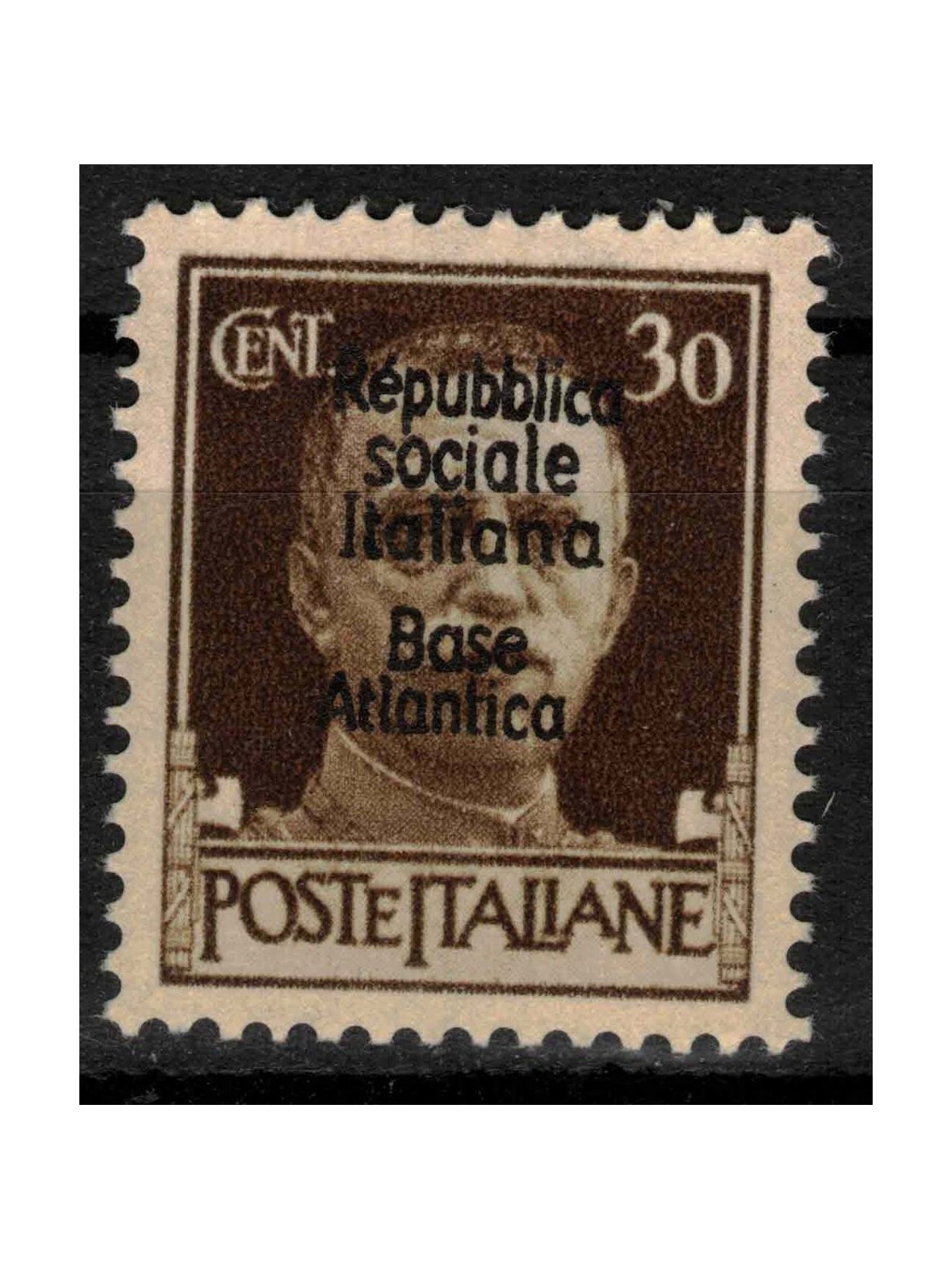 ATLANTIC BASE 1944 Italian Social Republic (5 lines) 30c MNH**