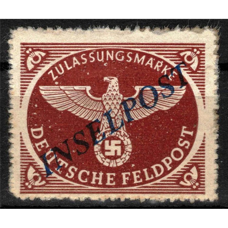 EGEO (OCCUPAZIONE TEDESCA) 1944 INSELPOST bruno rosso (Zagabria) MH*