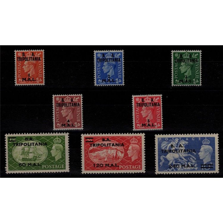 TRIPOLITANIA (ENGLISH WEST) 1951 Overprinted BA 8v MNH**