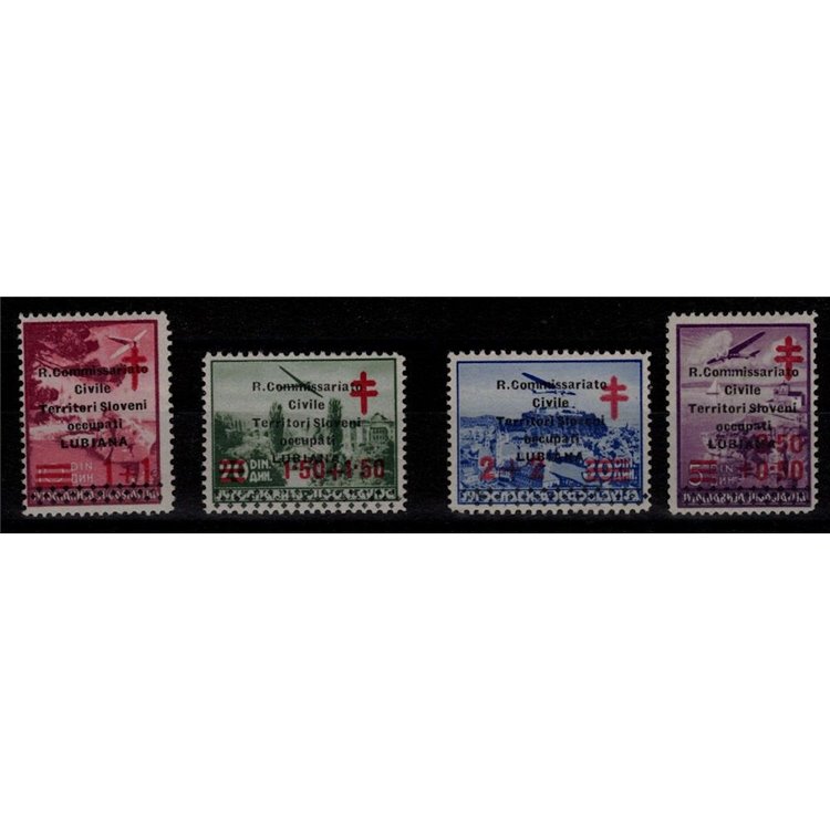 LUBIANA 1941 Antitubercolari (R. Commissariato civile) 4v MNH**