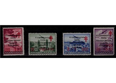LJUBLJANA 1941 Anti-tuberculosis (Royal Civil Commissariat) 4v MNH**