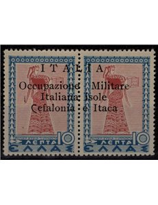 KEFALONIA AND ITHACA (ARGOSTOLI) 1941 Mythological (10 + 10 lepta) 2v MNH**
