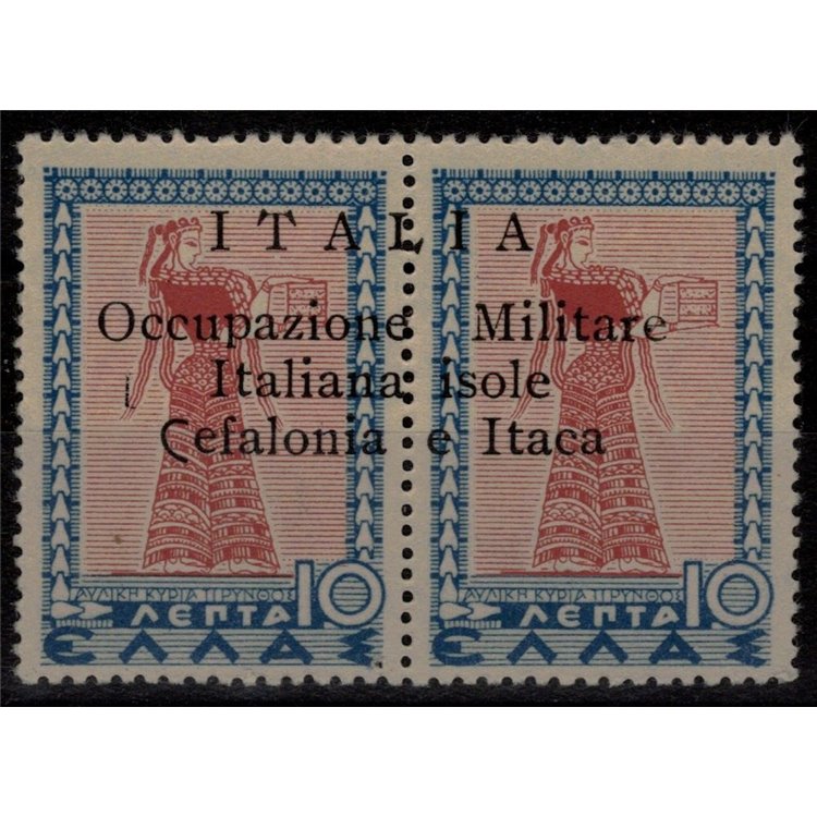 CEFALONIA E ITACA (ARGOSTOLI) 1941 Mitologica (10 + 10 lepta) 2v MNH**