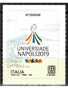 ITALIA 2019 Universiade MNH**
