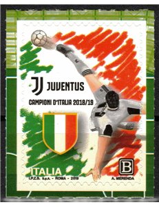 ITALIA 2019 Juventus Campione d'Italia MNH**