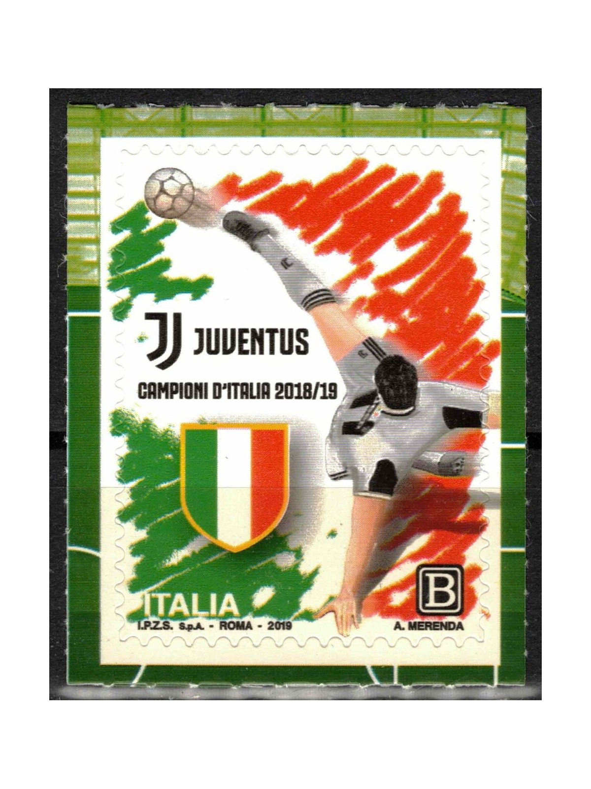 ITALIA 2019 Juventus Campione d'Italia MNH**