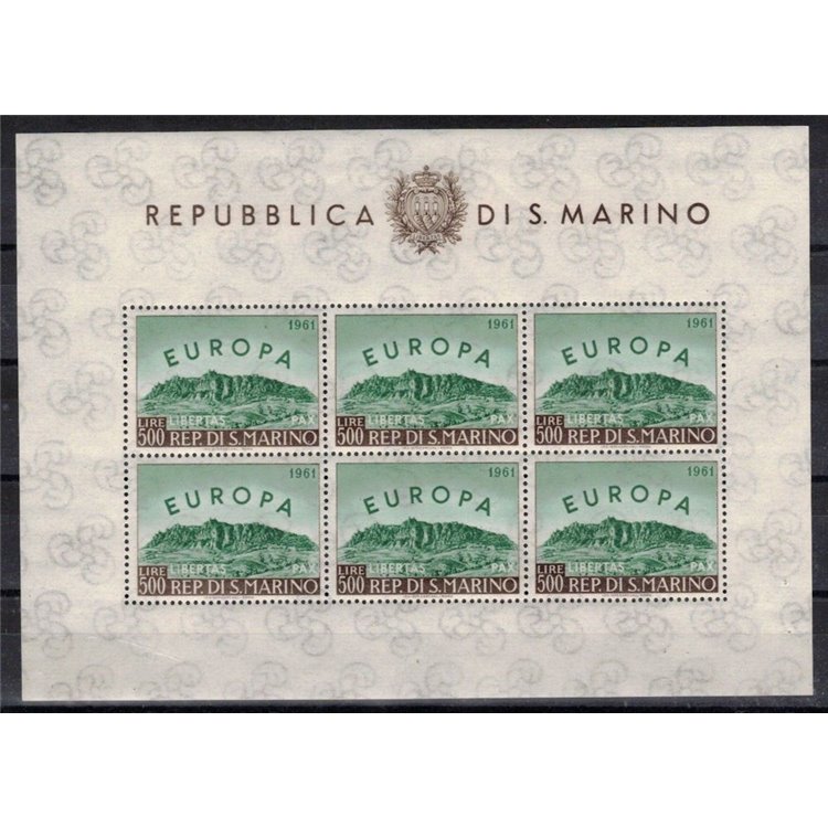 SAN MARINO 1961 Europa BF MNH**