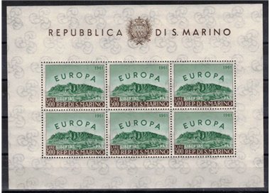 SAN MARINO 1961 Europa BF MNH**