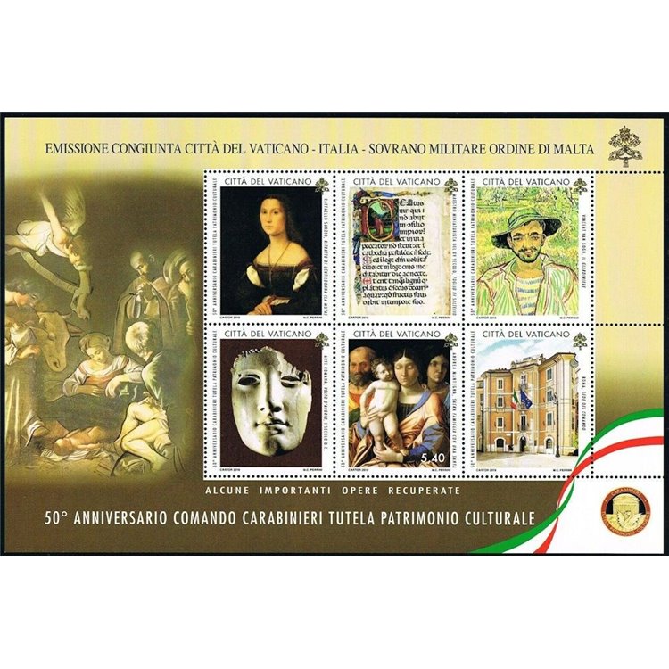 VATICANO 2019 Comando Carabinieri BF MNH**
