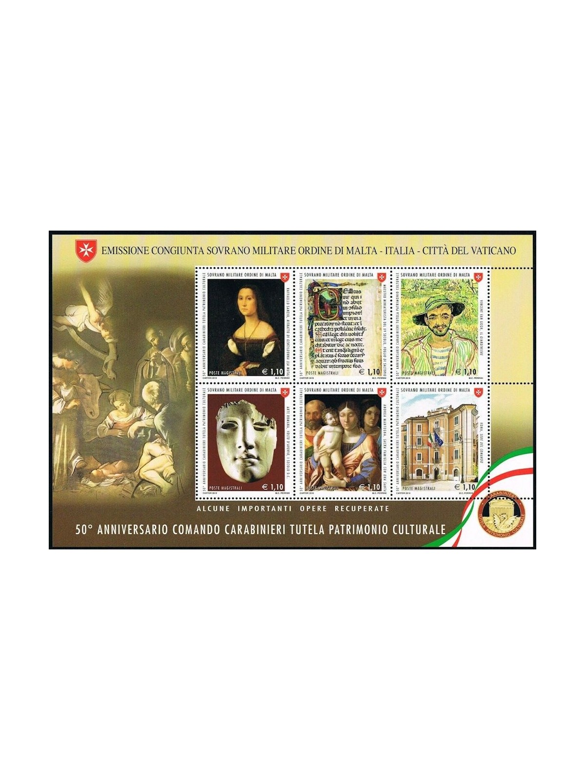 SMOM 2019 Comando Carabinieri BF MNH**