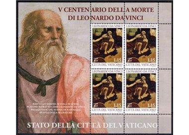 VATICANO 2019 Leonardo da Vinci MF MNH**