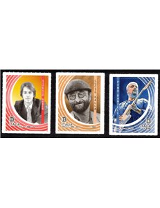 ITALIA 2019 Cantautori Italiani 3v MNH**