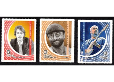 ITALIA 2019 Cantautori Italiani 3v MNH**