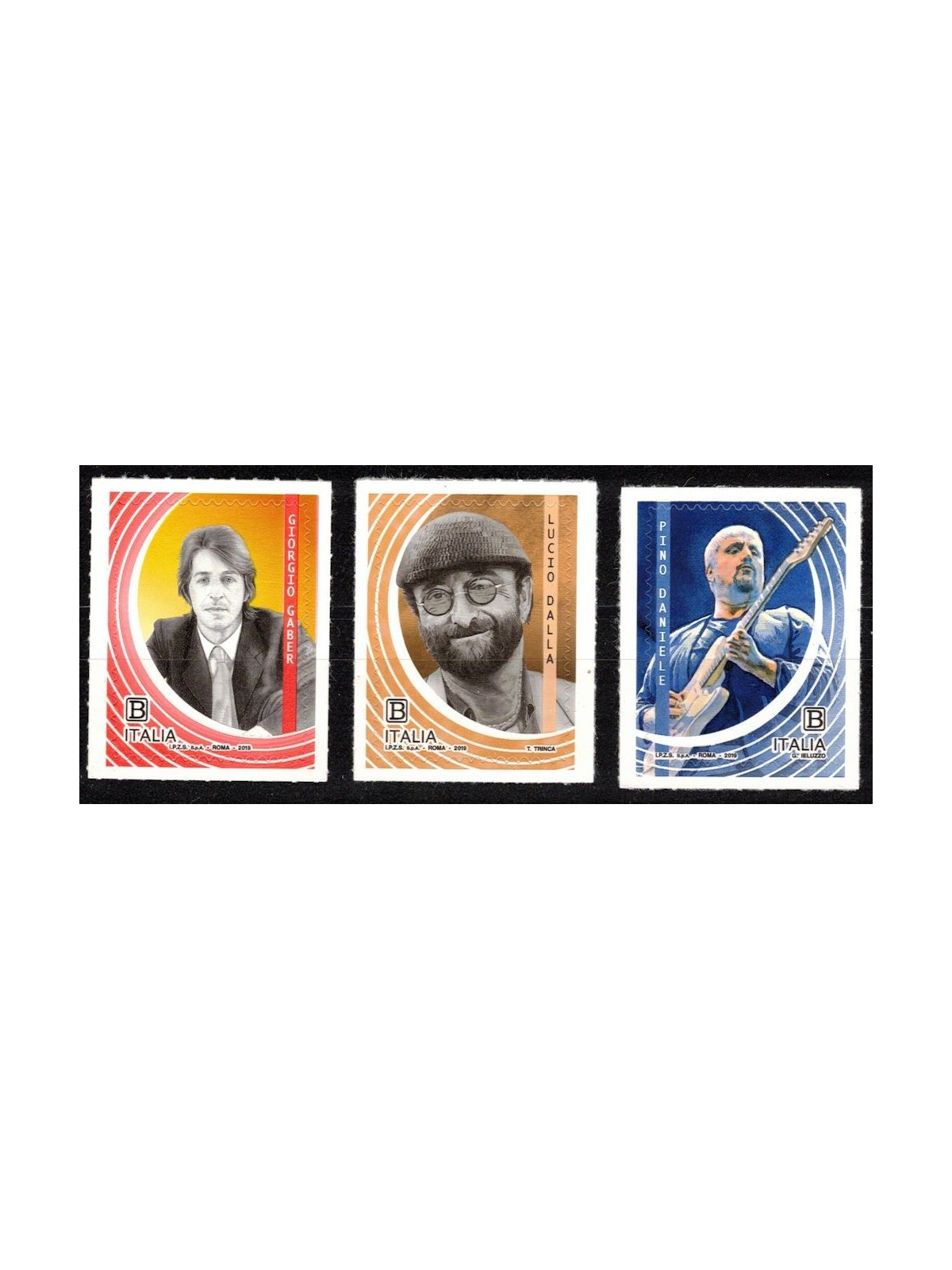 ITALY 2019 Italian Singer-Songwriters 3v MNH**