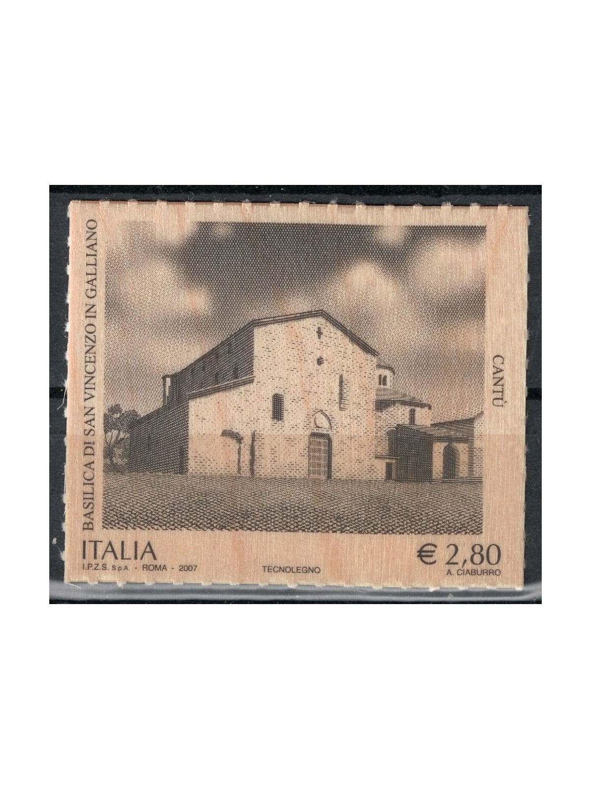 ITALY 2007 Basilica of S. Vincenzo in Galliano MNH**
