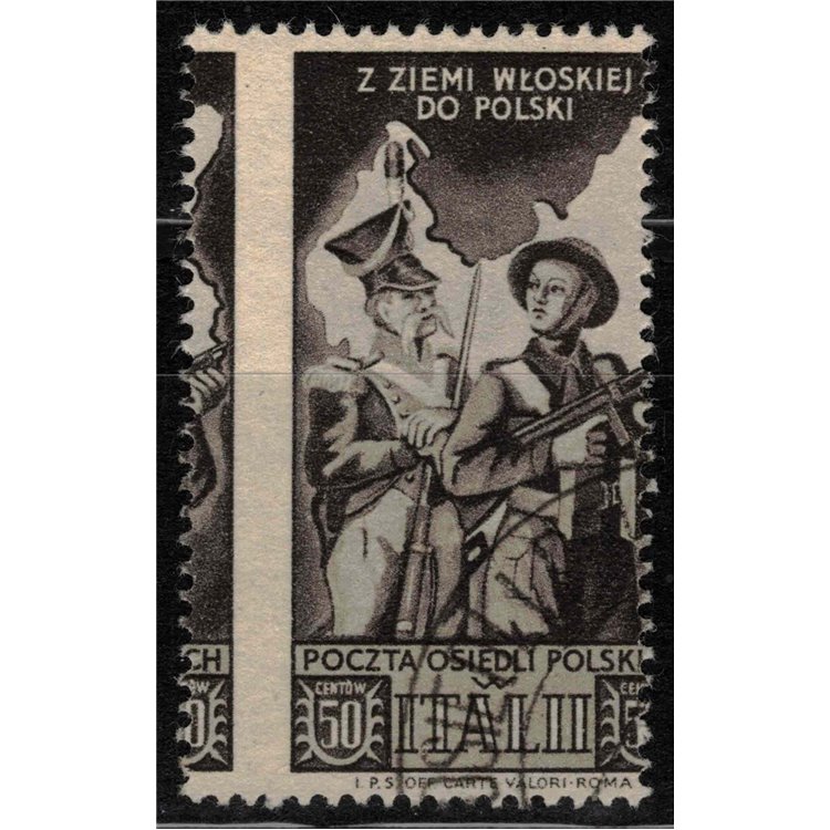 POLISH CORPS 1946 War relief 50c (fort. dent. moved) us