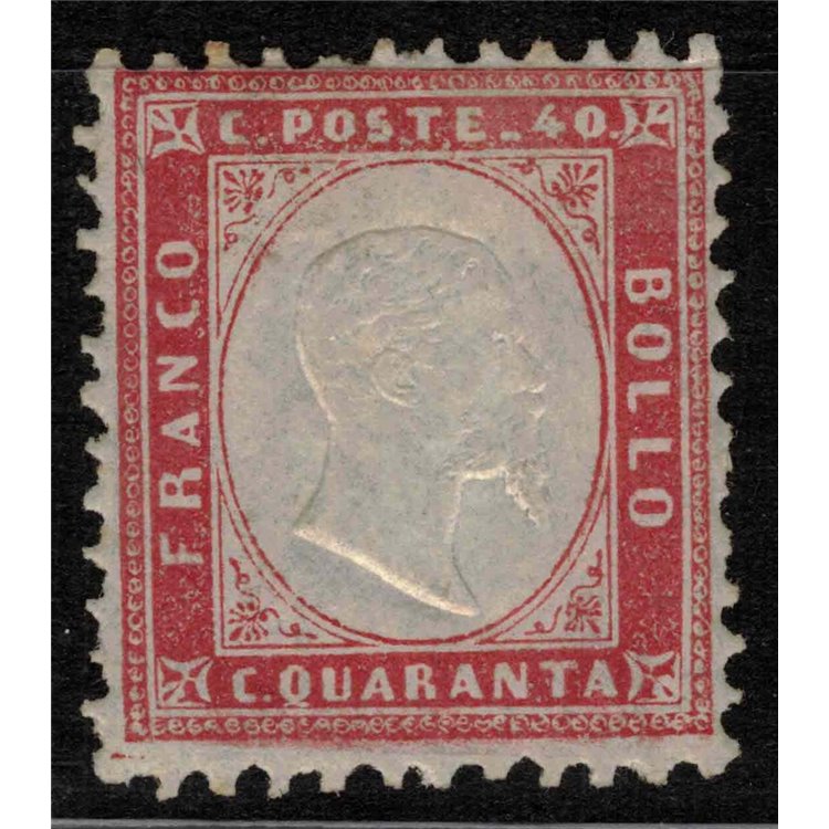 ITALY KINGDOM 1862 Vittorio Emanuele II 40c carmine MH*