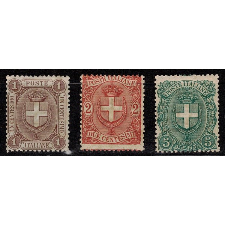 ITALY KINGDOM 1896 Coats of Arms 3v MH*