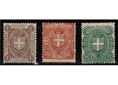 ITALY KINGDOM 1896 Coats of Arms 3v MH*