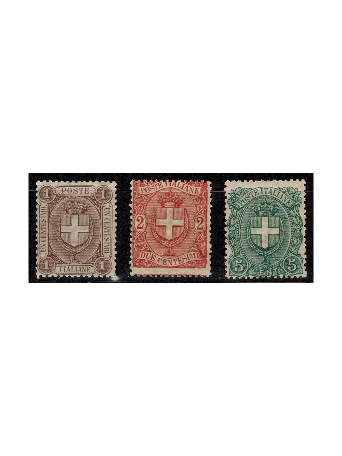 ITALIA REGNO 1896 Stemmi 3v MH*