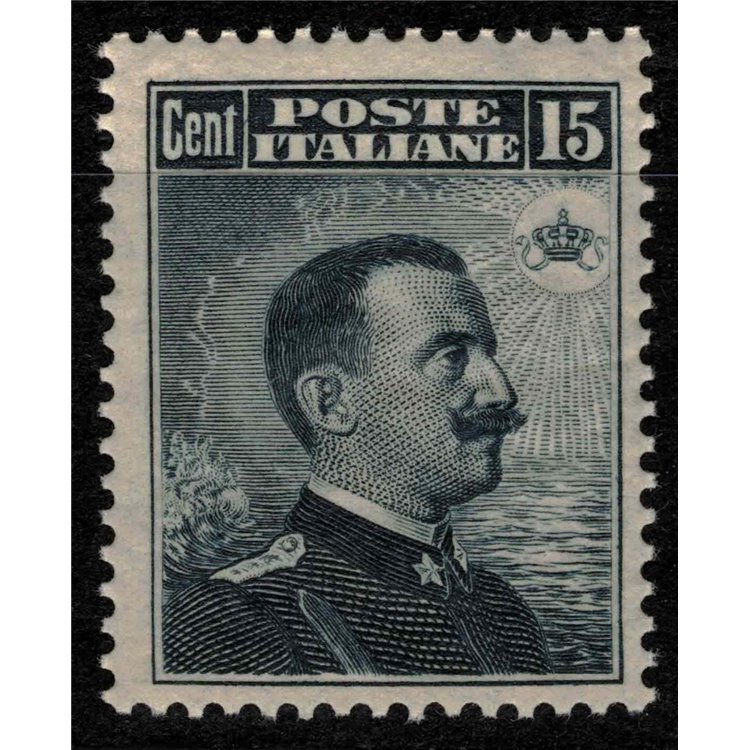 ITALY KINGDOM 1911 Michetti 15c grey black MH*